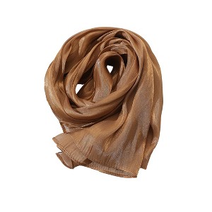 Anna-Kaci Women's Shimmer Scarf with Lightweight Silky Texture 70.8×27.5 Inches - 1 of 4
