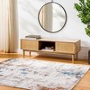 Mark & Day Davey 7'10"x10' Rectangle Woven Indoor Area Rugs Off-White/Cobalt: Modern Marble Pattern, Stain-Resistant, Pet Friendly - 2 of 4