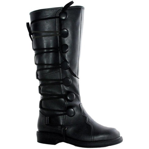 Ellie Shoes Mens Black Renaissance Costume Boots Adult Medium : Target