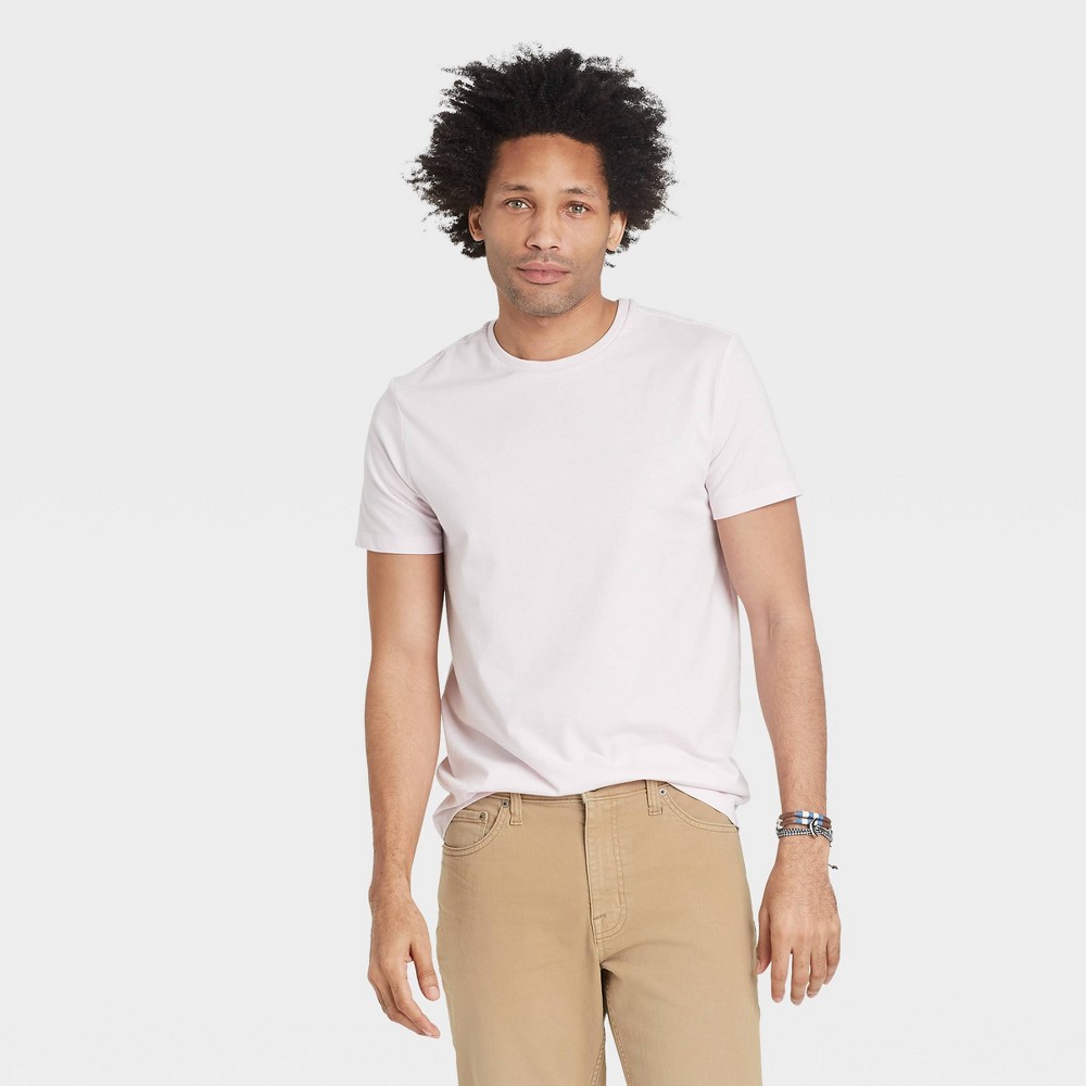 Men's Short Sleeve Perfect T-Shirt - Goodfellow & Co Light Purple L