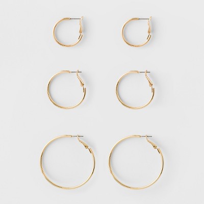 Gold on sale hoops target