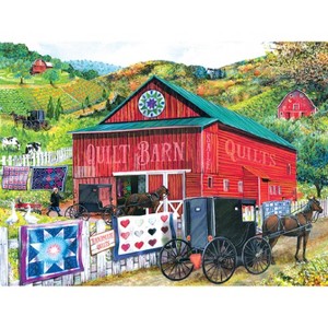 Sunsout Stopping at the Quilt Barn 1000 pc   Jigsaw Puzzle 28785 - 1 of 4