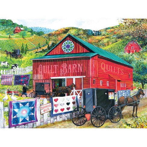 Sunsout Stopping At The Quilt Barn 1000 Pc Jigsaw Puzzle 28785 : Target