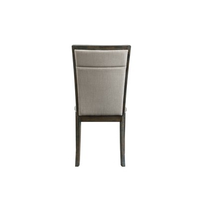 Jasper High Back Gray Upholstered Side Chair Set