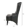 Lyngins Vintage High-Back Accent Chair, Modern High Wingback Chair, Faux Leather Living Room Chair with Birch Legs, Comfy Reading Chair/Sofa Chair - 4 of 4