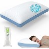 Vipbear memory foam bed pillow, adjustable cooling pillow, luxurious gel bed pillow supports fluffy pillows and washable pillowcases,White - 2 of 4