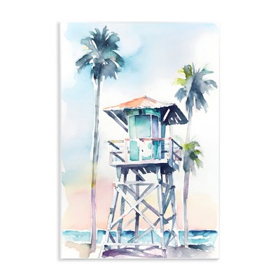 Stupell Industries Lifeguard Hut on Beach Wall Plaque Art