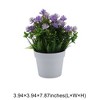 Unique Bargains Artificial Plants Water Grass with Plum Blossoms Plastic 3.94"x3.94"x7.87" 1 Pcs - 3 of 4