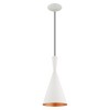 Livex Lighting Waldorf 1 - Light Chandelier in  White - 4 of 4