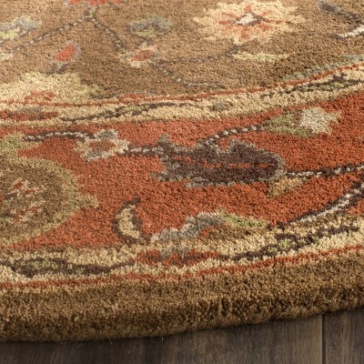Heritage Moss and Rust Hand-Tufted Wool Area Rug