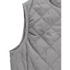 Allegra K Women's Stand Collar Lightweight Gilet Quilted Zip Vest - 4 of 4