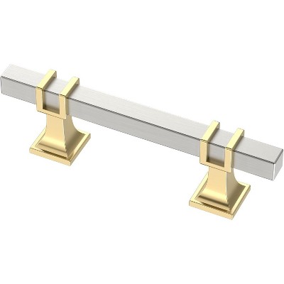 attop 10 Pack Satin Nickel and Gold Cabinet Pulls
