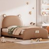 Cartoon Kids Bed with Storage,Sturdy MDF Frame, Easy Assembly,  Headboard and Footboard,for Playroom or Bedroom-Maison Boucle - 2 of 4