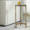 Uttermost Aluminum Base Eternity Brass Accent Table - 2 of 4