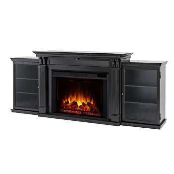 Real Flame Tracey Grand Electric Fireplace Entertainment Center Black