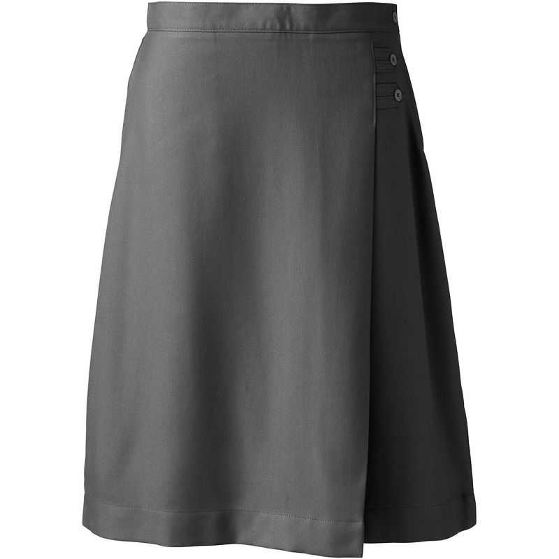 Lands' End Lands' End School Uniform Women's Solid A-line Skirt Below the Knee, 1 of 6