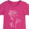 Girls' - Frozen 2 - Elsa Outlined Sketch Fitted Short Sleeve Graphic T-Shirt - 2 of 4