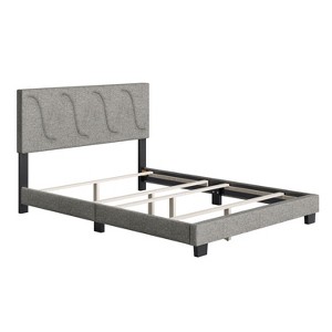 Boyd Sleep Aberdeen Linen Upholstered Platform Bed Frame & Headboard - 1 of 4