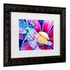 Trademark Fine Art - Deborah Broughton Flower Pink Daisy Dragonfly Matted Framed Art - 3 of 4