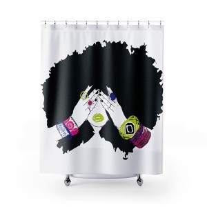 Pardon My Fro Shower Curtain - 1 of 4