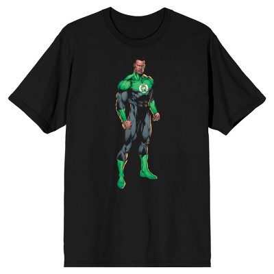 Justice League Green Lantern Superhero Men’s Black T-Shirt