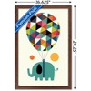 Trends International Andy Westface - Elephant Fly High Framed Wall Poster Prints - 3 of 4
