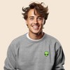 Dalix Alien Embroidered Fleece Crewneck Long Sleeve Sweatshirt Mens - 3 of 4