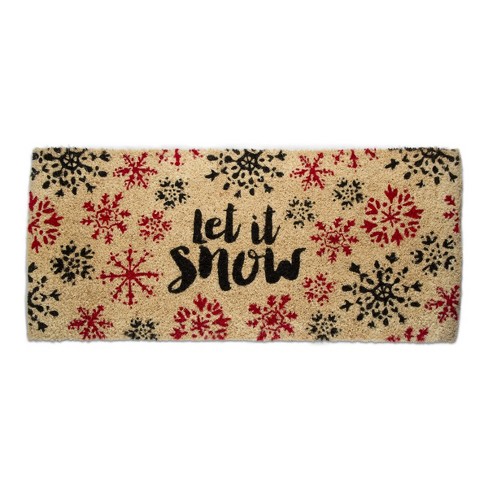 Let It Snow Snowflake Doormat, Holiday Doormats