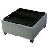 Modern Contemporary Altay Velvet Storage Ottoman with Fabric-Christopher Knight Home - 4 of 4