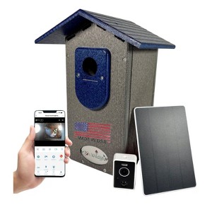 JCS Wildlife Smart Bluebird House - Wi-Fi Camera & Solar Powered Birdhouse, Live Streaming, Bird Nest Monitoring - 1 of 4