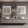 Dovelina Oversized Bathroom Vanity Mirror LED Rectangle Anti-fog Wall Mirror with Backlit - 2 of 4