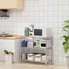VYNXARIA 36" 3-Tier Heavy-Duty Chrome Wire Shelf - 350 lbs Capacity, Rust-Resistant Storage Rack for Kitchen, Laundry, Garage - 3 of 4
