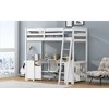 Twin Size Loft Bed with U-shaped Desk, Drawers and Storage Shelves - 4 of 4