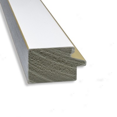 Eva White Gold Narrow Wood Picture Frame 18x24