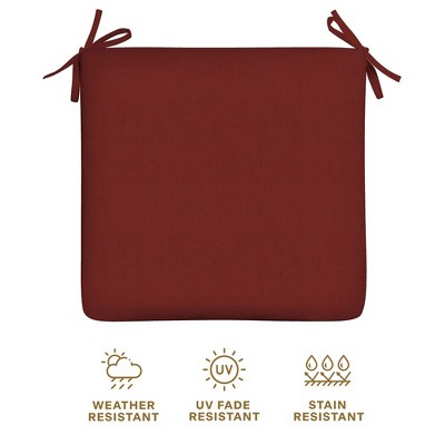 Henna Red Textured Outdoor Universal Seat Cushion Set