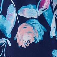 navy watercolor floral