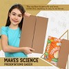 Trifold Poster Board 36" x 48" White Presentation Board - Self-Adhesive Science Subtitles included - For School, Fun Projects & Business Presentations - 4 of 4