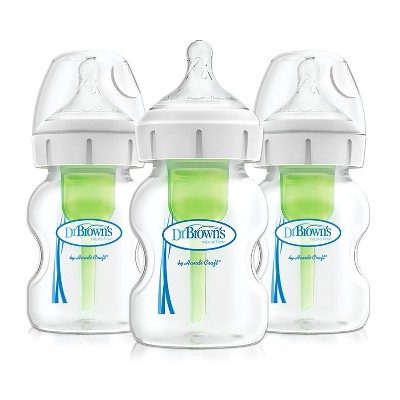 Dr. Brown's Options+ Wide-Neck Anti-Colic Baby Bottle - 5oz/3pk