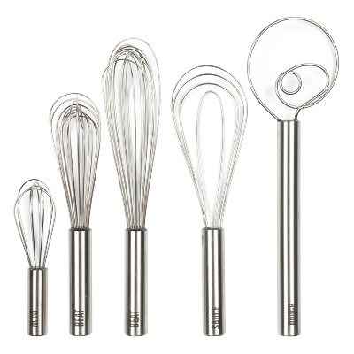 Tovolo 12" Stainless Steel Dough Whisk: Dishwasher-Safe Coil Whisk, 12.5" Length, Silver, 0.25 lbs