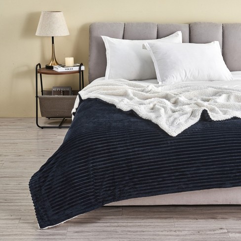 Navy blue and gray throw blanket hot sale