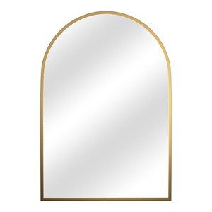 PexFix Arched Mirror for Entryway Bathroom Wall Decor Metal Frame Wall Mounted Mirror 2-Pieces - 1 of 4