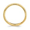 Black Bow Jewelry 2.25mm Stackable 14K Yellow Gold Plated Silver Curved Polished Band - 2 of 4