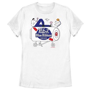Women's Pabst Beer Ride T-Shirt - 1 of 4