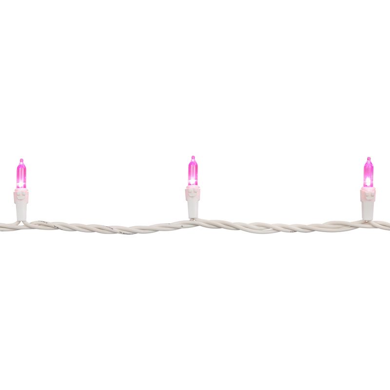 Northlight 50 LED Pink Mini Christmas Lights - 16.25 ft White Wire, 5 of 6