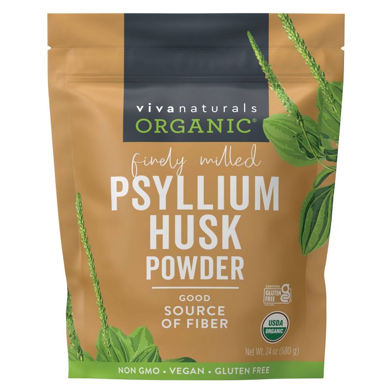 Viva Naturals Psyllium Husk Powder - 24oz, 1 of 8