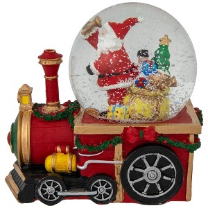 Northlight Santa Claus Musical Train Christmas Snow Globe - 6" - 1 of 4