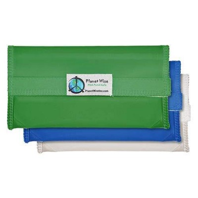 Planet Wise Reusable Tinted Hook and Loop Sandwich Bag 3-Pack