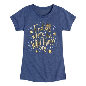 Girls' - Where The Wild Things Are - Find Me Fitted Short Sleeve Graphic T-Shirt - 1 of 4