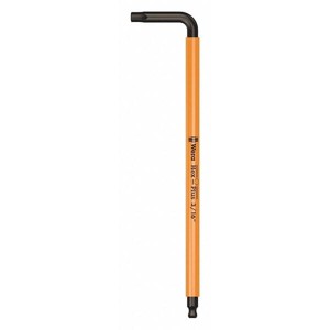 Wera  Ball End Hex Key,SAE,3/16" Tip Size 05022634001 - 1 of 1