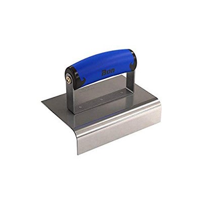Bon Tool 62-446 Edger - Stainless Steel 6-inch X 4-inch - 1/2-inch Radius X 1 1/2-inch Lip Comfort Grip Handle